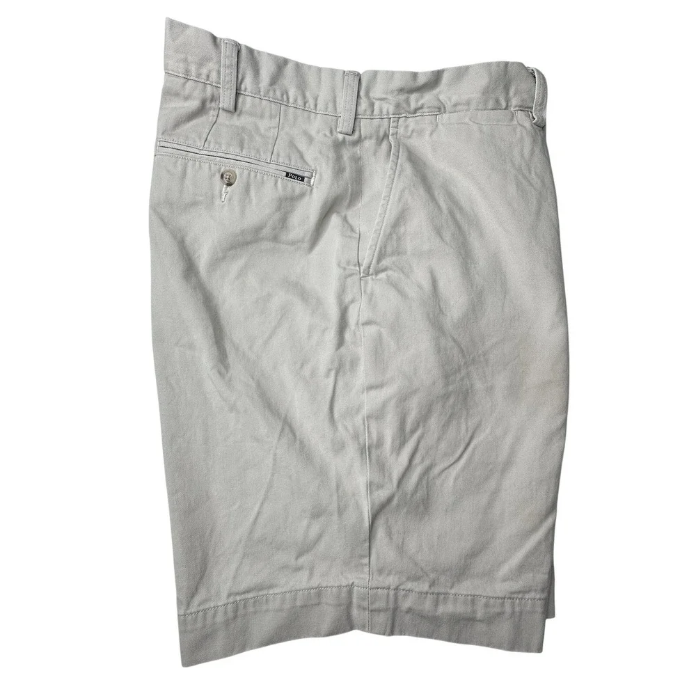 Polo Ralph‎ Lauren Chino Shorts Men's 38 Oatmeal Coin Pocket Classic Fit Preppy